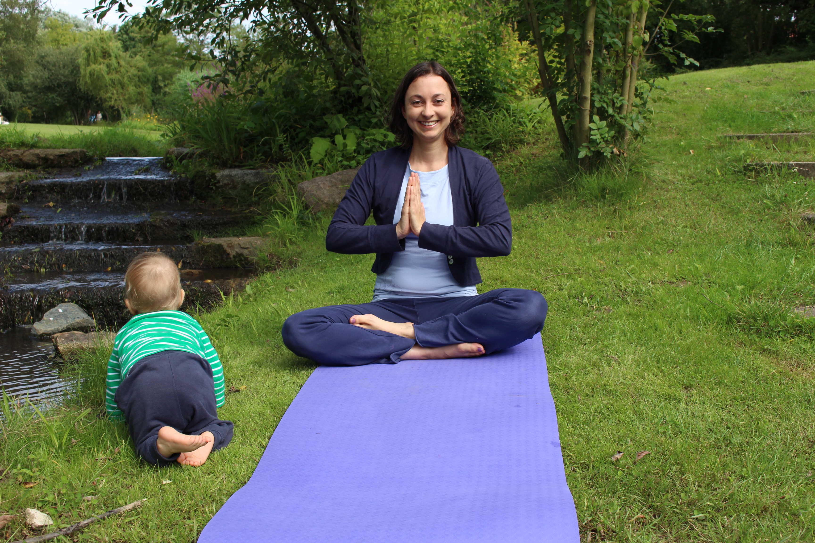 Stefanie im Meditationsitz