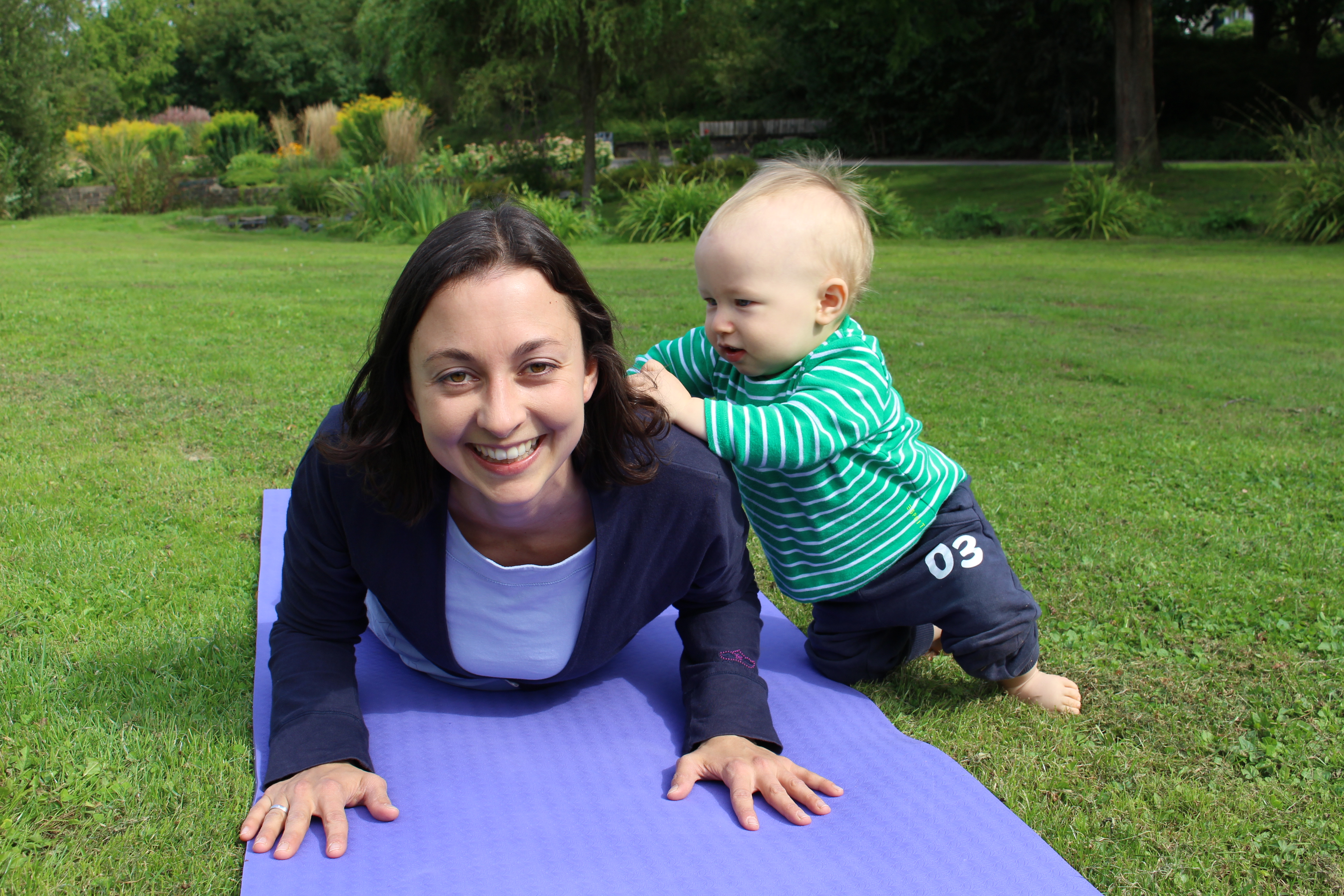 Yoga-Übung Kobra
