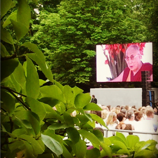 Dalai Lama im Kurpark