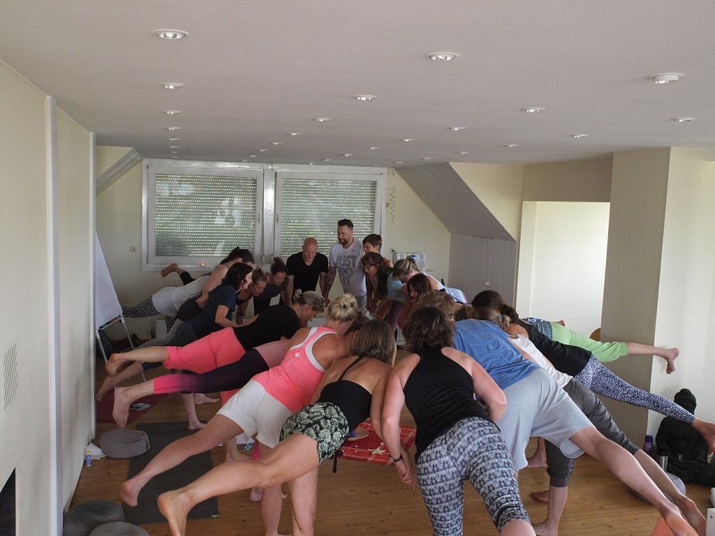 Yogaübung Krieger3